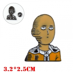 One Punch Man Anime Saitama Alloy Badge Brooches Pin