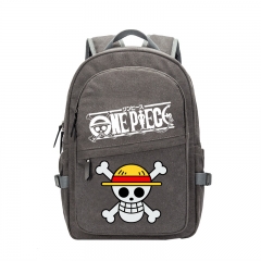 One Piece Cartoon Backpack Canvas For Teenager Anime Bag