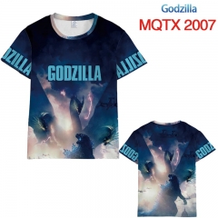 Godzilla Anime Cartoon Printing Summer T shirts