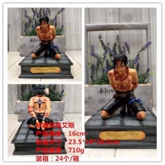 One Piece Ace Cartoon Anime PVC Figure Model Collection Toy 16cm