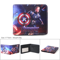 Marvel The Avengers Captain America Movie PU Leather Short Wallet and Purse