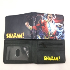 Shazam! Movie Cosplay Money Saving Purse PU Leather Anime Wallet