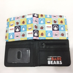 We Bare Bears Cartoon Cosplay Money Saving Purse PU Leather Anime Wallet