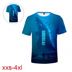 Godzilla: King of the Monsters Movie 3D Print Casual Short Sleeve T Shirt