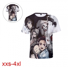 Demon Slayer: Kimetsu no Yaiba Anime 3D Print Casual Short Sleeve T Shirt