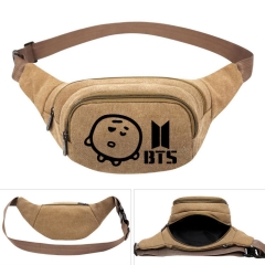 K-POP BTS Bulletproof Boy Scouts Cartoon Cosplay Canvas Anime Pocket Waist Bag