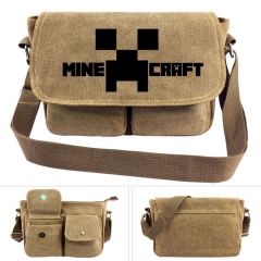 Minecraft Game Cartoon Cosplay Canvas Anime Crossbody Bag