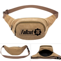 Fallout Shelter Game Cosplay Canvas Anime Pocket Waist Bag