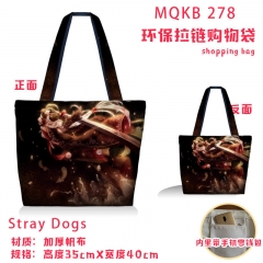 Bungou Stray Dogs Anime Thick Canvas Shopping Bag