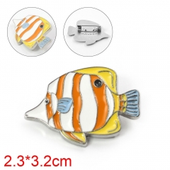 Anime Fish Alloy Badge Brooches Enamel Pin