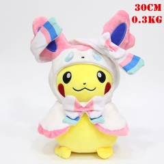Pokemon Sylveon Cos Pikachu Cartoon Character Collection Dolls Anime Plush Toy