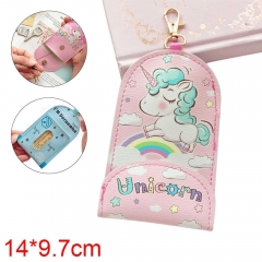 Anime Unicorn PU Leather Card Holder