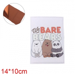 We Bare Bears Anime PU Leather Passport Cover