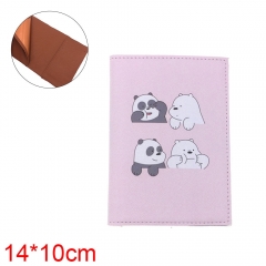 We Bare Bears Anime PU Leather Passport Cover
