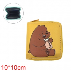 We Bare Bears Anime PU Leather Purse Wallet