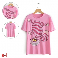 Alice in Wonderland Movie Cheshire cat Short Sleeve T Shirt