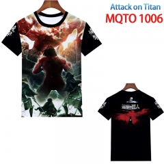 Attack on Titan Movie Cartoon 3D Printing Short Sleeve T shirts