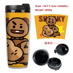K-POP BTS Bulletproof Boy Scouts Insulation Cup Heat Sensitive Mug