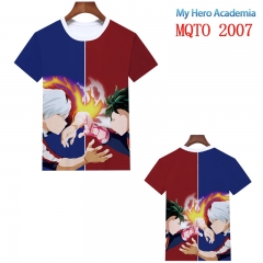 My Hero Academia Anime Cartoon 3D Printing Short Sleeve T shirts
