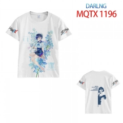 DARLING in the FRANXX Anime Cosplay Cartoon Print Anime Short Sleeves T Shirts