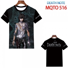 Death Note Anime Cosplay Cartoon Print Anime Short Sleeves T Shirts