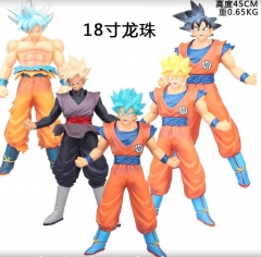 Dragon Ball Z Cartoon Cosplay Collection Model Toy Anime PVC Figure 45cm（set）