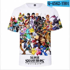 Super Mario Bro Game Cartoon 3D Printing Short Sleeve Anime T shirts