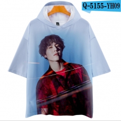 K-POP GOT7 Hooded Short Sleeve T Shirt