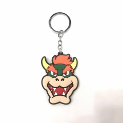 Super Mario Bro Game Cosplay Cheapest Soft Plastic Anime Keychain