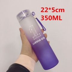 Wanna One Star Color Glass Cup