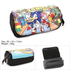 Sonic Game Cosplay PU For Student Anime Pencil Bag
