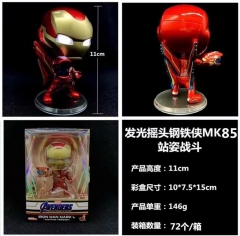 The Avengers Iron Man Movie  Anime Figure Shake Head With Light