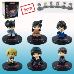 Detective Conan Character Model Toy Anime PVC Figure (6pcs/set)