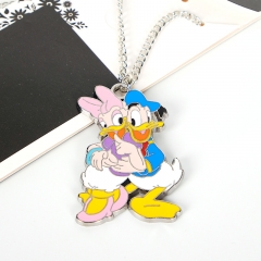 Disney Donald Duck Cartoon Cute Cosplay Decorative Alloy Anime Necklace