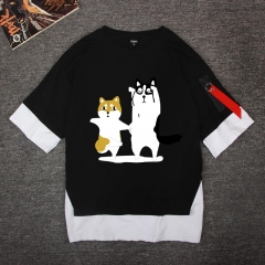 Doge SHIBA INU Anime Cosplay For Adult Boys Fashion Anime T shirts