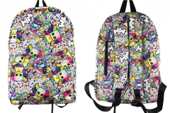 DJ Marshmello Students Anime Nylon Waterproof Cloth Backpack Bag