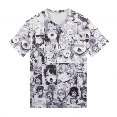 Ahegao Anime Sexy Girl Cosplay For Adult Boys Fashion Anime T shirts