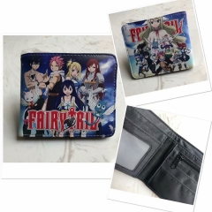 Fairy Tail Cartoon Cosplay PU Folding Purse Anime Wallet