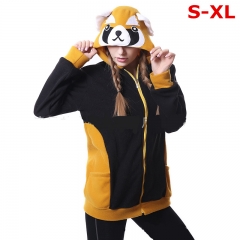 Guardians of the Galaxy Raccoon Movie Cosplay Loose Anime Polyester Zipper Hoodie