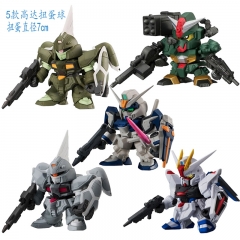 Gundam Collection Model Toy Anime PVC Figure 5 Piece /Set