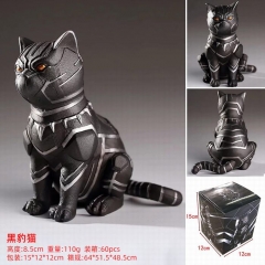 Black Panther Cat Shape Anime Action Figure Model Toy 6cm
