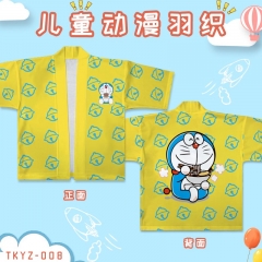 Doraemon Cartoon Girls Fancy Cosplay Costume Soft Clothes For Kids