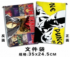 One Punch Man Cosplay Cartoon For Student Office File Holder Anime File Pocket