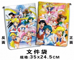 Pretty Soldier Sailor Moon Cosplay Cartoon For Student Office File Holder Anime File Pocket