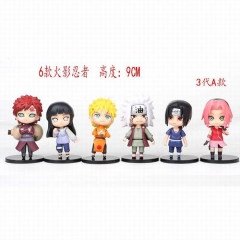 Naruto Collection Model Toy Anime PVC Figure 6 Piece /Set