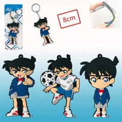3 Style Detective Conan Cartoon Cartoon Character Rubber Keychain