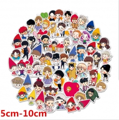 K-POP EXO Anime Kawaii Stickers Waterproof Stickers 60PCS/set