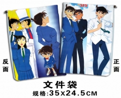 Detective Conan Cartoon For Student Office File Holder Anime File Pocket