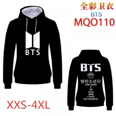 K-POP BTS Bulletproof Boy Scouts Full Color Long Sleeve Patch Pocket Sweatshirt Hoodie