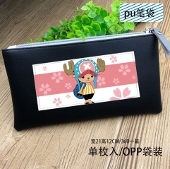 One Piece Cartoon Cosplay For Student PU Anime Pencil Bag